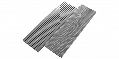 Террасная доска дпк полнотелая Terradeck Solid серый 3000x152x20
