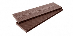 Купить Террасная доска Ecodecking Некст полнотелая 3000x145x19 Шоколад 