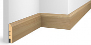 Плинтус Cosca Decor ЕP07 МДФ Nanoflex Дуб Беленый 2400x80x16 мм 