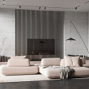 Фотографии в интерьере, Комплект акустических панелей Cosca Decor Эмираты Хром матовый, 600x300x19мм