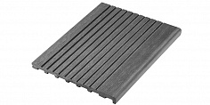 Ступень из ДПК полнотелая Terradeck Unodeck серая 3000x345x23