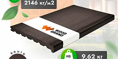 Купить Ступень Woodgrand полнотелая из ДПК с тиснением Венге 3000x320x24 мм 