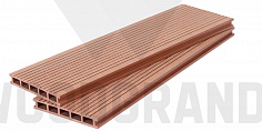 Террасная доска Woodgrand из МПК Терракот 4000x150x22 мм
