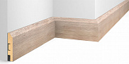 Плинтус Cosca Decor МДФ Экошпон WP07 Дуб Антик белый 2400x80x16 мм 