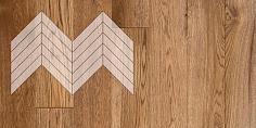 Инженерная доска Lab Arte Елка Chevron Французская Дуб Селект Тибальт лак 600/490х1...