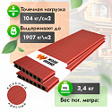 Фотографии в интерьере, Террасная доска Woodgrand из ДПК Коэкструзия Красный 4000x150x22 мм