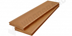 Террасная доска Woodgrand полнотелая из МПК Орех 3000x140x20 мм