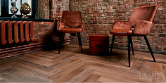 ПВХ плитка, кварц виниловый ламинат Vinilam Parquet Herringbone Венецианский