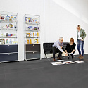 Фотографии в интерьере, ПВХ плитка, кварц виниловый ламинат Wineo 800 Tile Плитка темная сплошная 1