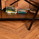 Фотографии в интерьере, ПВХ плитка, кварц виниловый ламинат Vinilam Parquet Herringbone Glue Де Вилль