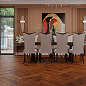 Фотографии в интерьере, Ламинат Norland Herringbone Elegant Орех Кипр
