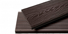 Купить Террасная доска Ecodecking Топ полнотелая 3000x150x21 Венге 