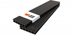 Террасная доска Woodgrand из МПК с тиснением Антрацит 3000x150x28 мм