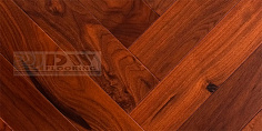 Купить Инженерная доска Dw Flooring Ёлочка Орех Золотисто-коричневый 600x90x14