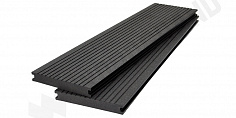 Купить Террасная доска Woodgrand полнотелая из МПК Антрацит 6000x140x20 мм 