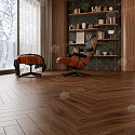 Фотографии в интерьере, Ламинат Alpine Floor Herringbone 10 Орех Трентино
