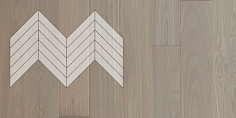 Купить Инженерная доска Lab Arte Елка Chevron Французская Дуб Рустик Concrete лак 600/510х...