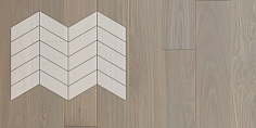 Купить Инженерная доска Lab Arte Елка Chevron Французская Дуб Рустик Concrete лак 400/337х...