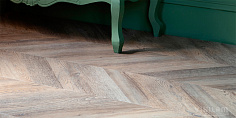 ПВХ плитка, кварц виниловый ламинат Vinilam Parquet Chevron Шампань