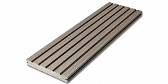Террасная доска дпк полнотелая Terradeck Massive Pro серый 3000x150x20