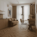 Фотографии в интерьере, Ламинат Norland Herringbone Elegant Strong Дуб Лира