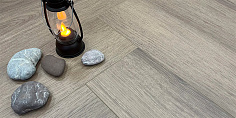 SPC ламинат Stone Floor Английская Ёлка Дуб Браунстоун