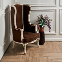 Фотографии в интерьере, ПВХ плитка, кварц виниловый ламинат Vinilam Parquet Herringbone Северный